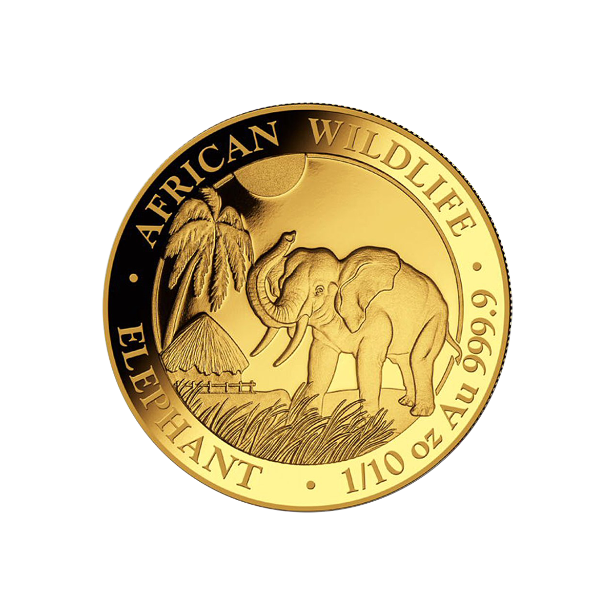 Gold African Elephant