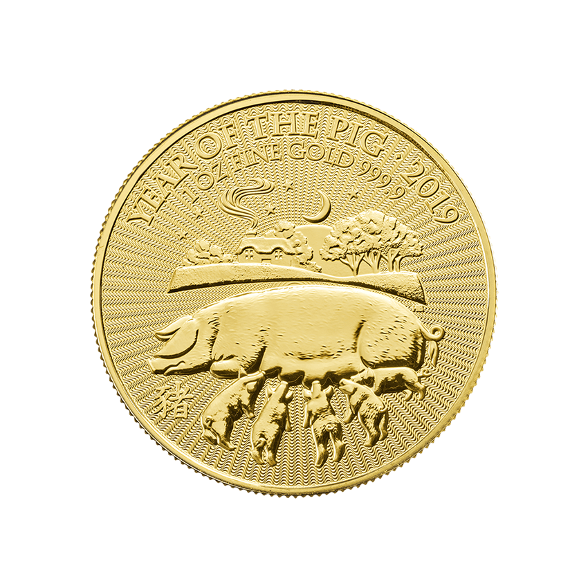 British Gold Year Of The Pig