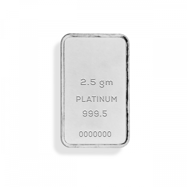 2.5 gm Platinum Bar